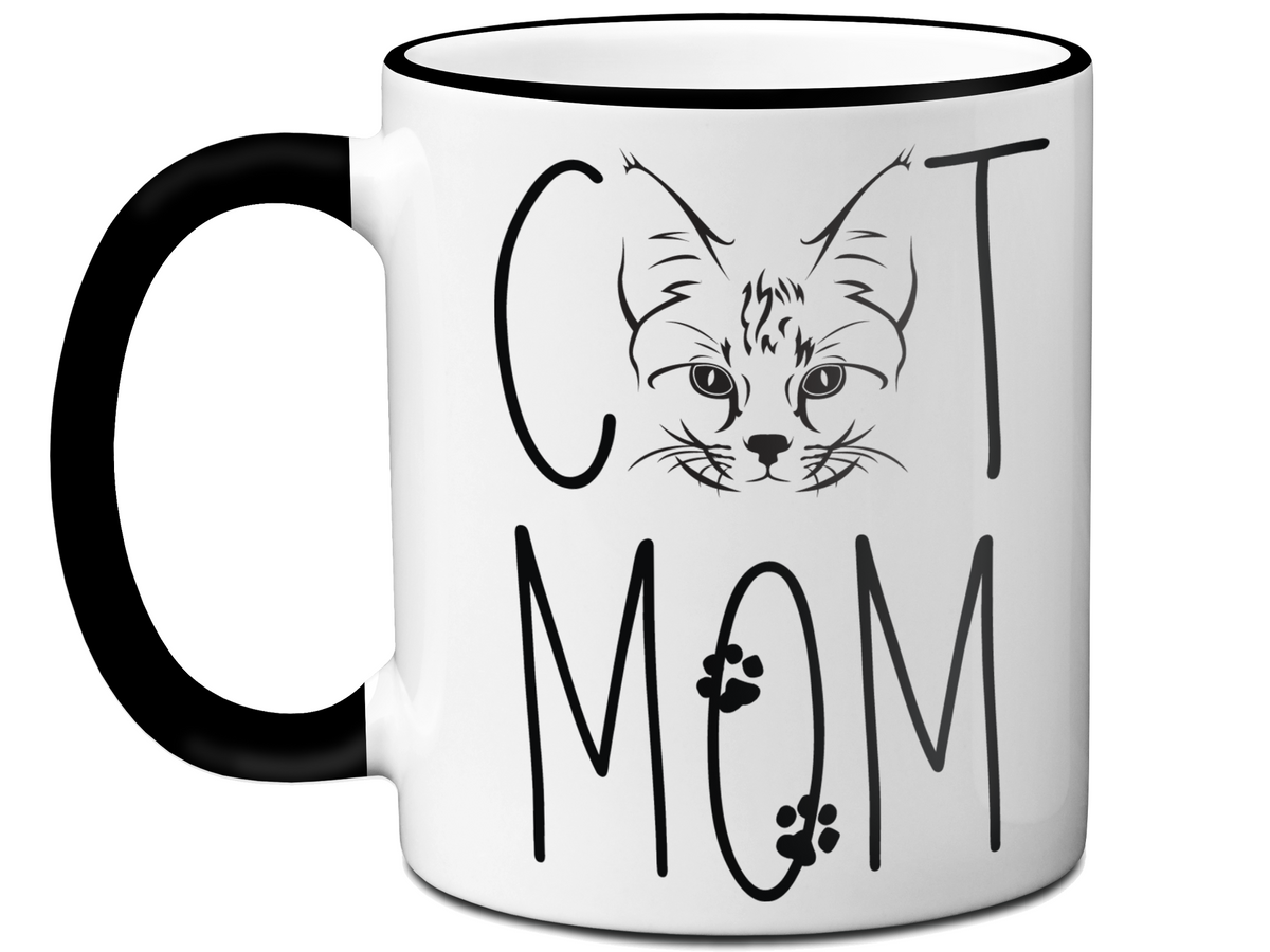 Cat Mom Gifts - Cat Mom Coffee Mug - Mother's Day Gift Idea for Cat Mom