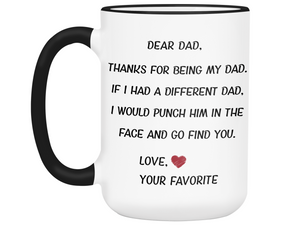 Funny Gifts for Dads - Thanks for Being My Dad Gag Coffee Mug - Father's Day Gift Idea #2