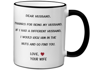 Funny Gifts for Husbands - Thanks for Being My Husband Gag Coffee Mug