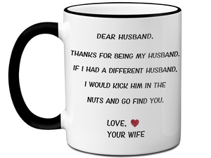 Funny Gifts for Husbands - Thanks for Being My Husband Gag Coffee Mug