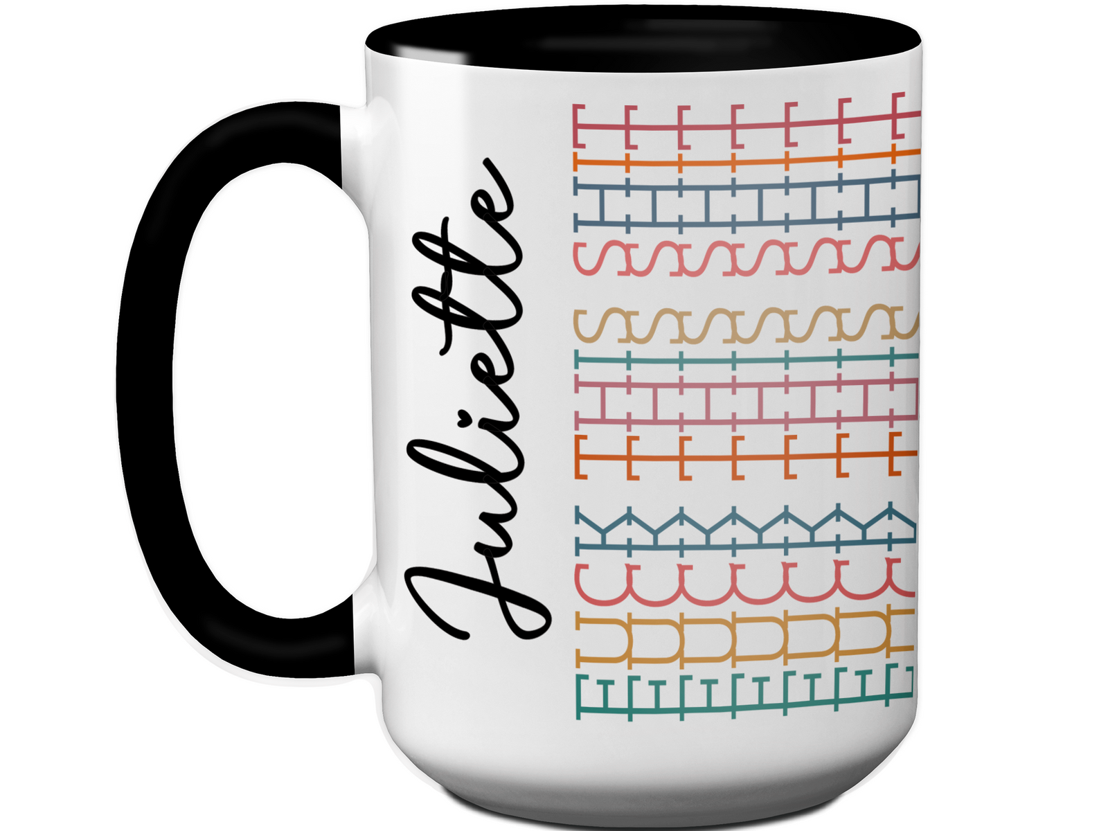 Hidden Message Custom Name Funny Coffee Mug - Swear Message Friend Office Coworker Gift Cup - Colorful Design