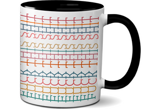 Hidden Message Custom Name Funny Coffee Mug - Swear Message Friend Office Coworker Gift Cup - Colorful Design