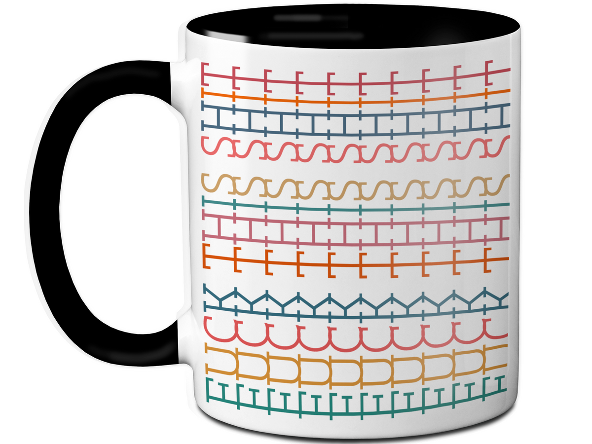 Hidden Message Funny Coffee Mug - Swear Message Friend Office Coworker Gift Cup - Colorful Design