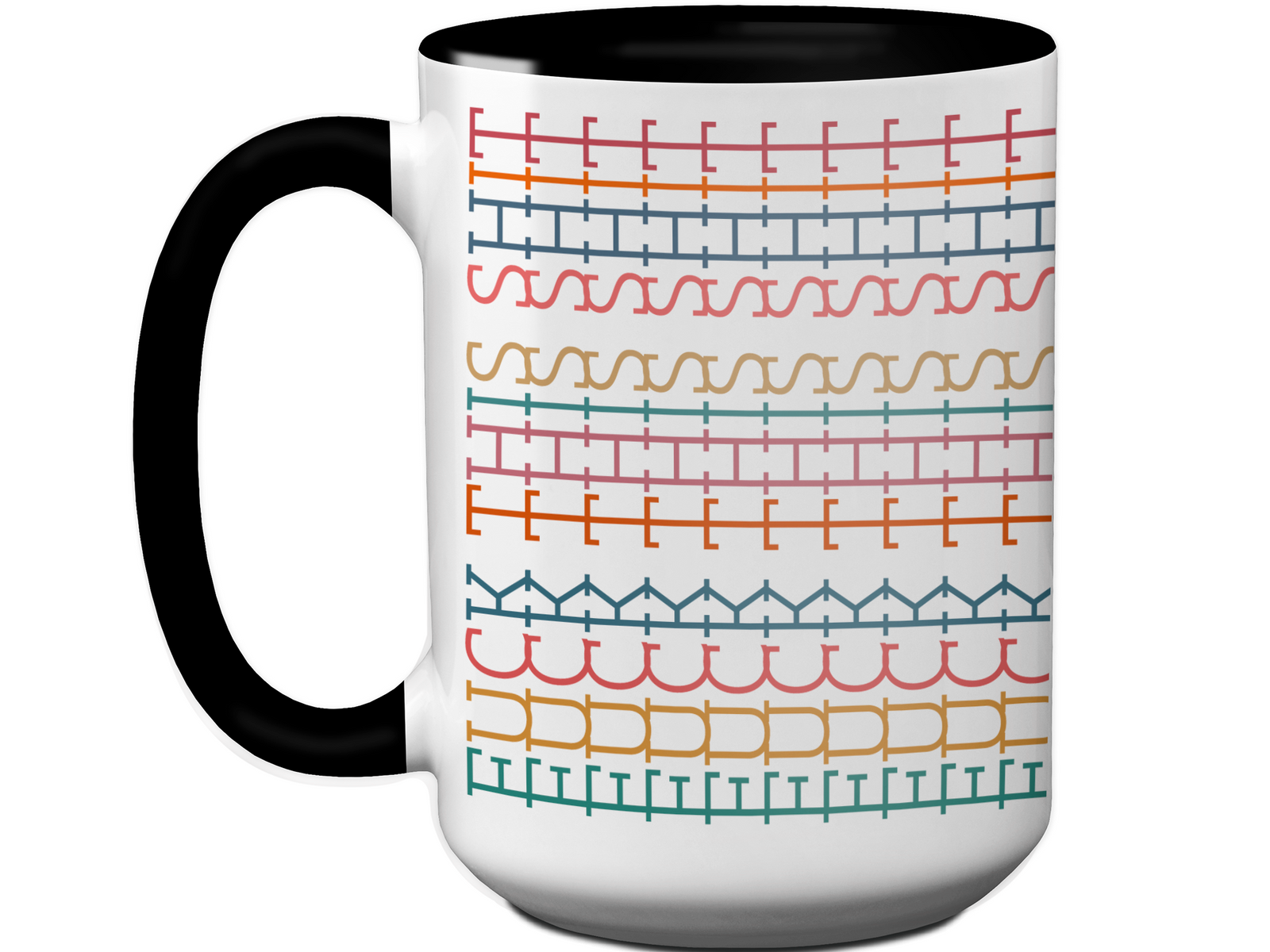 Hidden Message Funny Coffee Mug - Swear Message Friend Office Coworker Gift Cup - Colorful Design