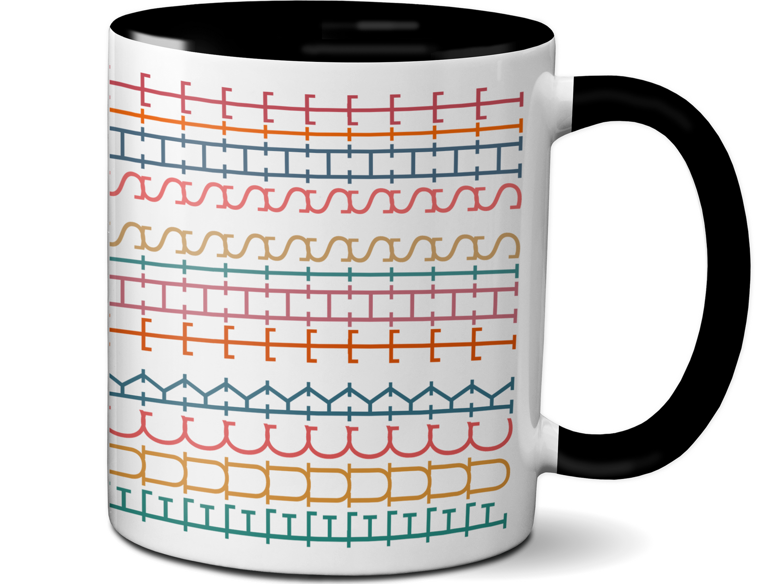 Hidden Message Funny Coffee Mug - Swear Message Friend Office Coworker Gift Cup - Colorful Design