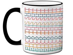 Hidden Message Funny Coffee Mug - Swear Message Friend Office Coworker Gift Cup - Colorful Design