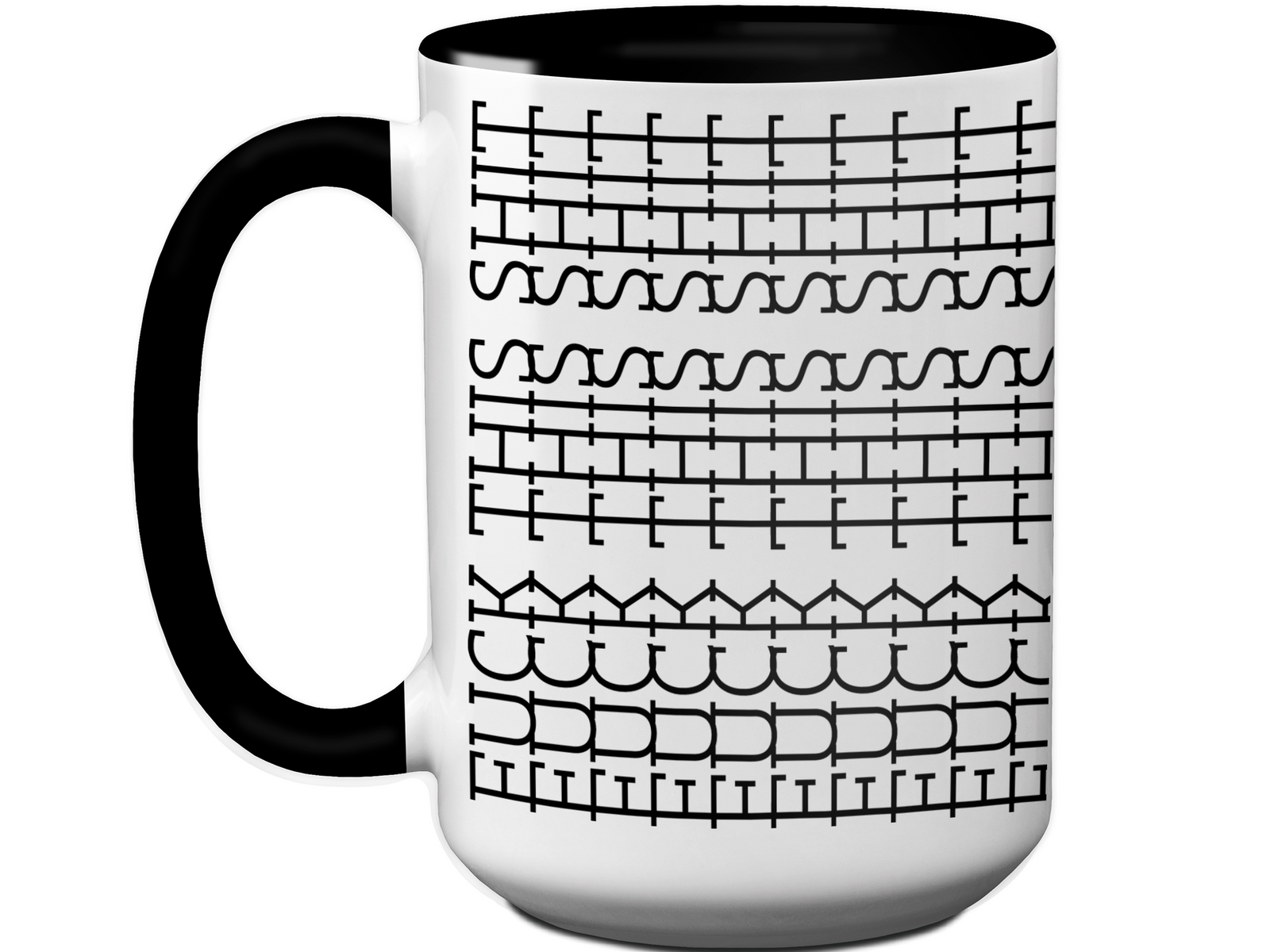 Hidden Message Funny Coffee Mug - Swear Message Friend Office Coworker Gift Cup - White Elephant Gift Idea
