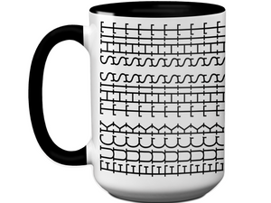 Hidden Message Funny Coffee Mug - Swear Message Friend Office Coworker Gift Cup - White Elephant Gift Idea