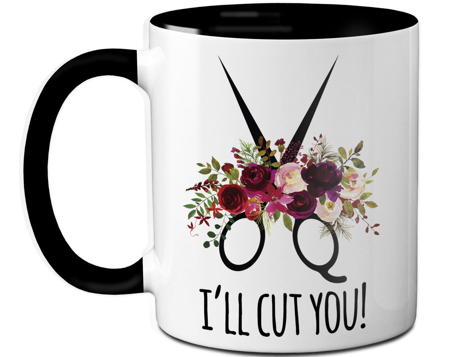 Funny Gifts for Hair Stylists, Barbers, Beauticians - I'll Cut You Funny Coffee Mug