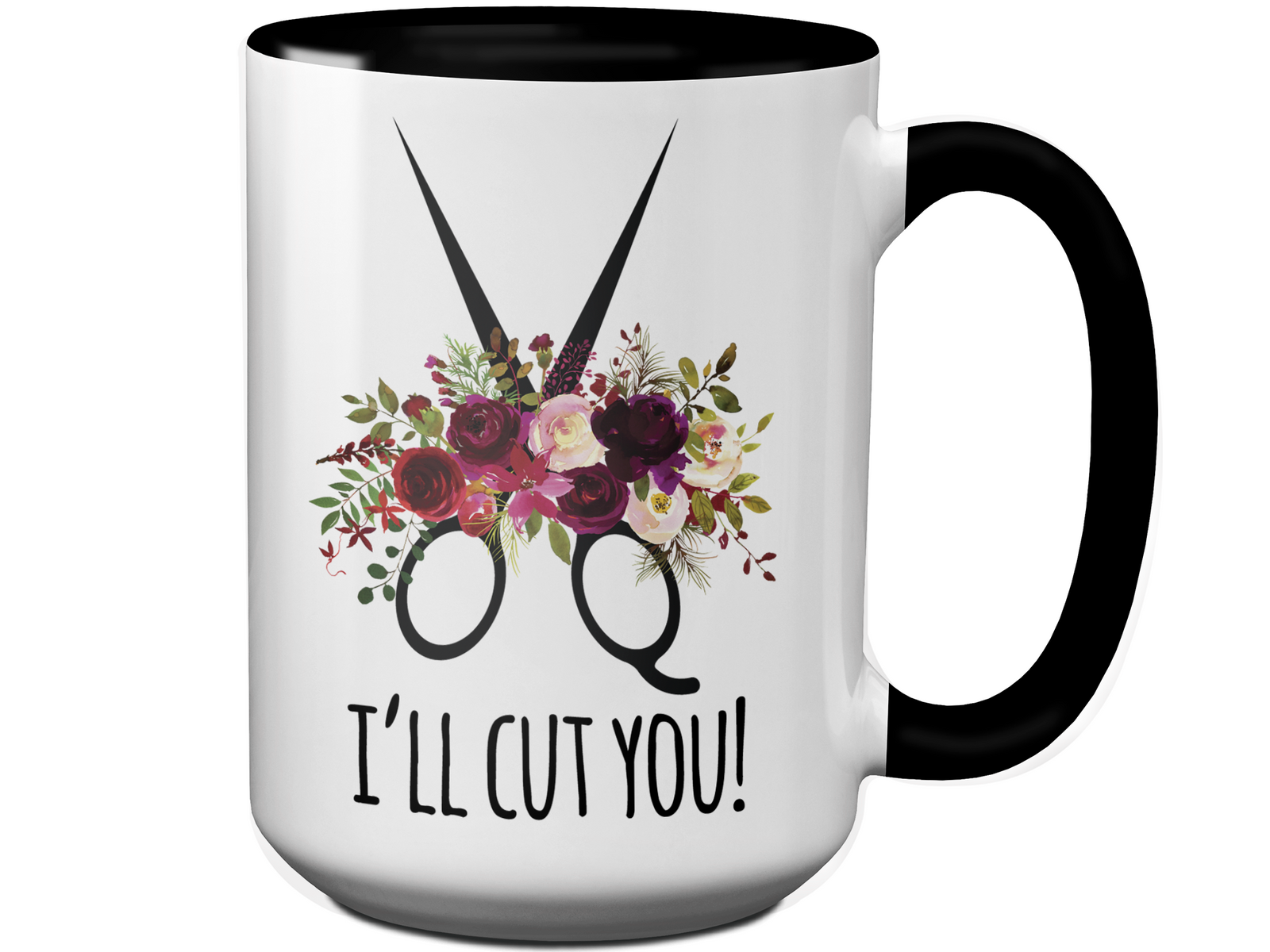 Funny Gifts for Hair Stylists, Barbers, Beauticians - I'll Cut You Funny Coffee Mug