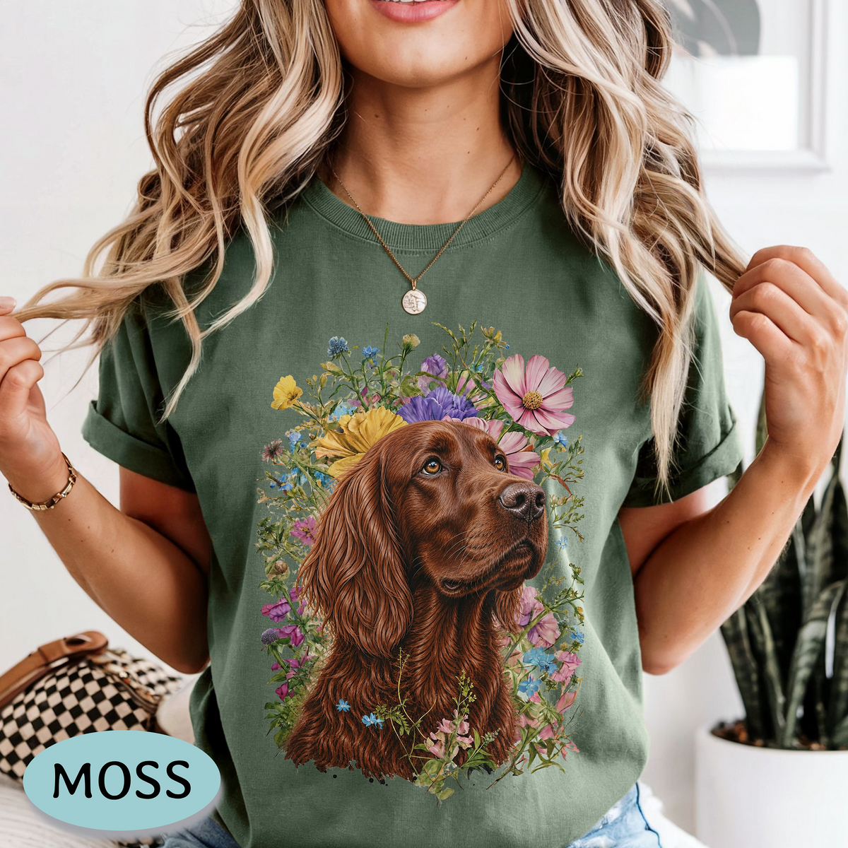 Irish Setter Wildflower Shirt – Comfort Colors® Floral Dog Tee