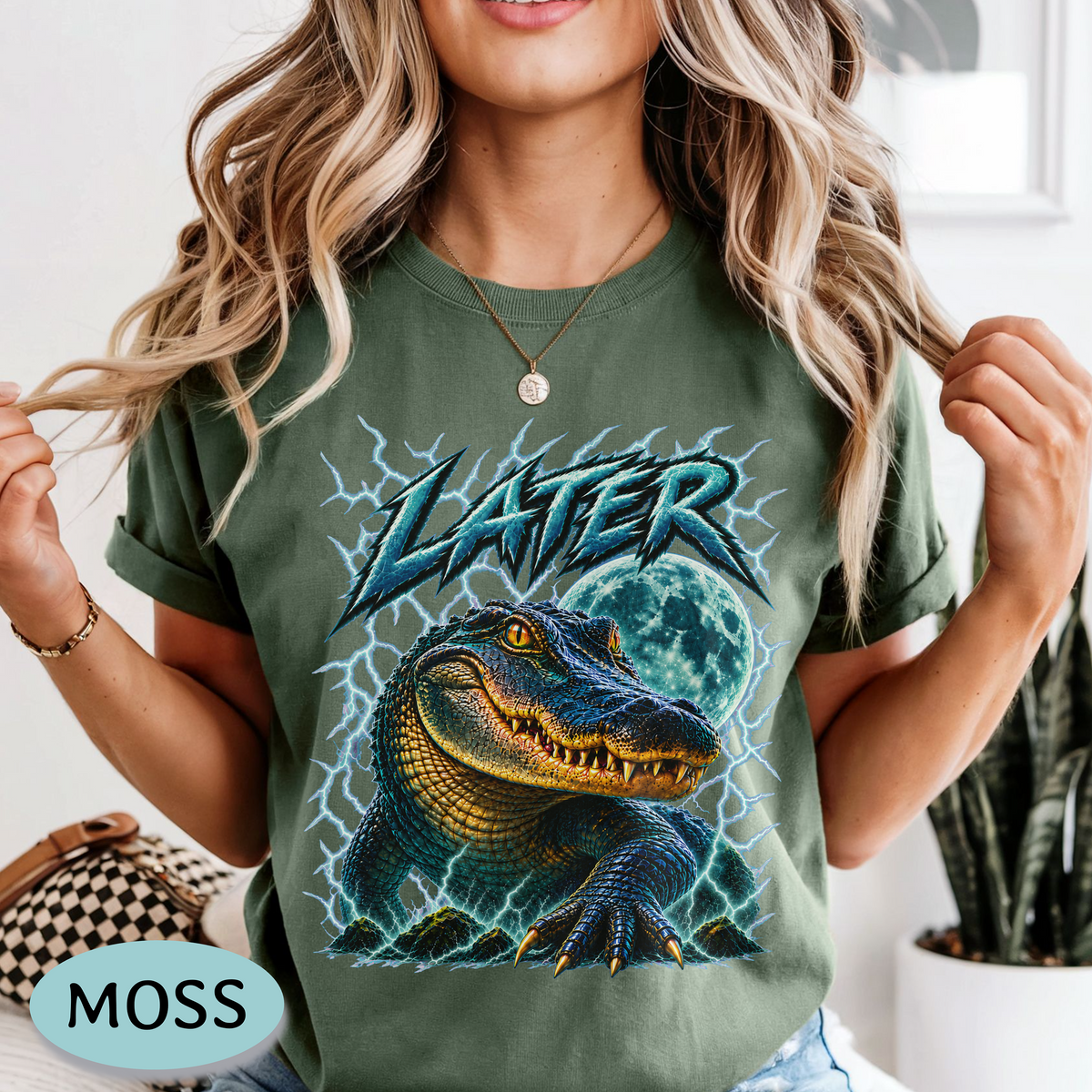 Later Alligator Shirt | Retro Gator Graphic Tee