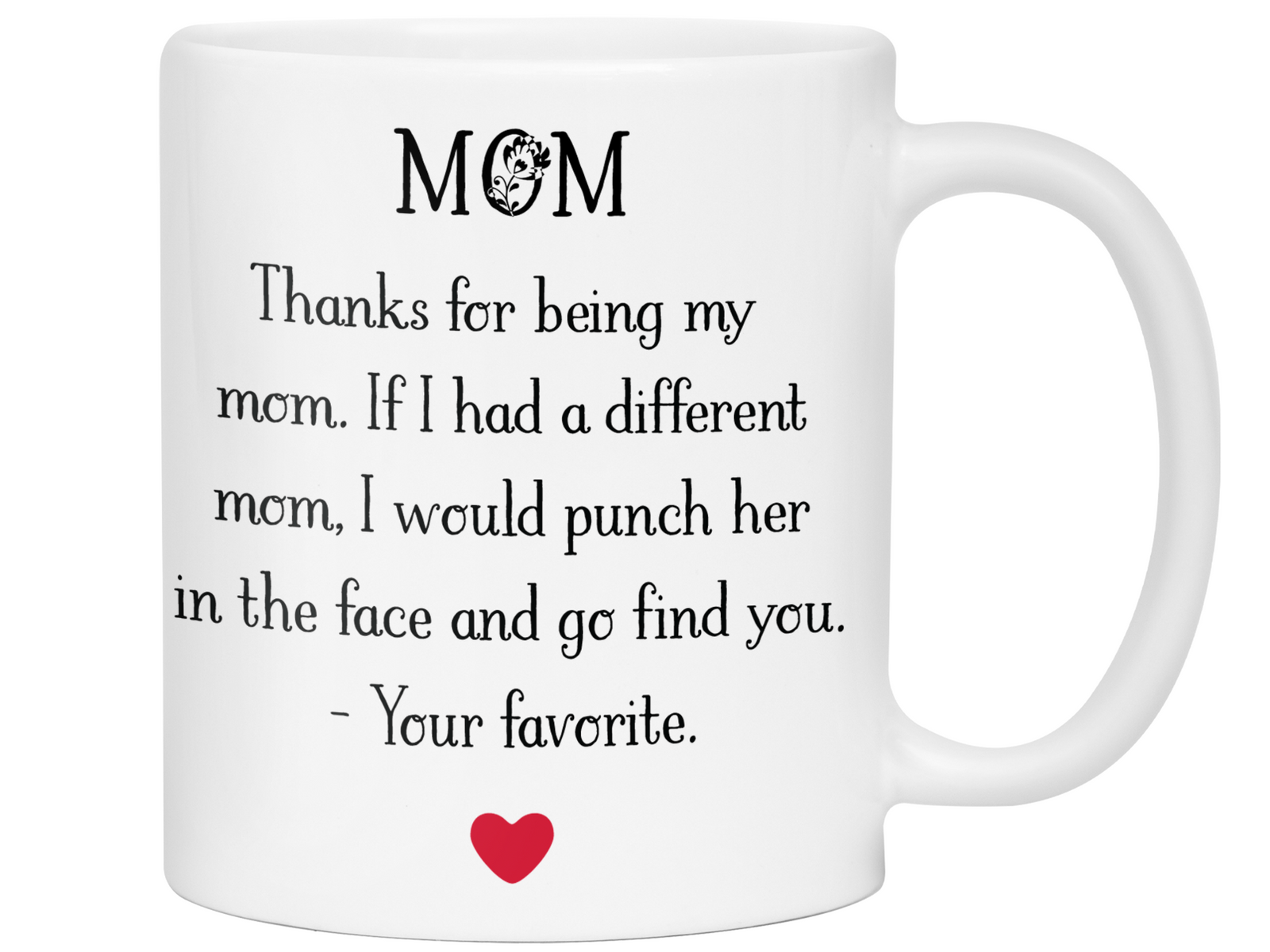 Funny Gifts for Moms - Mom Thanks for Being My Mom - Mother's Day Gag Gift Idea