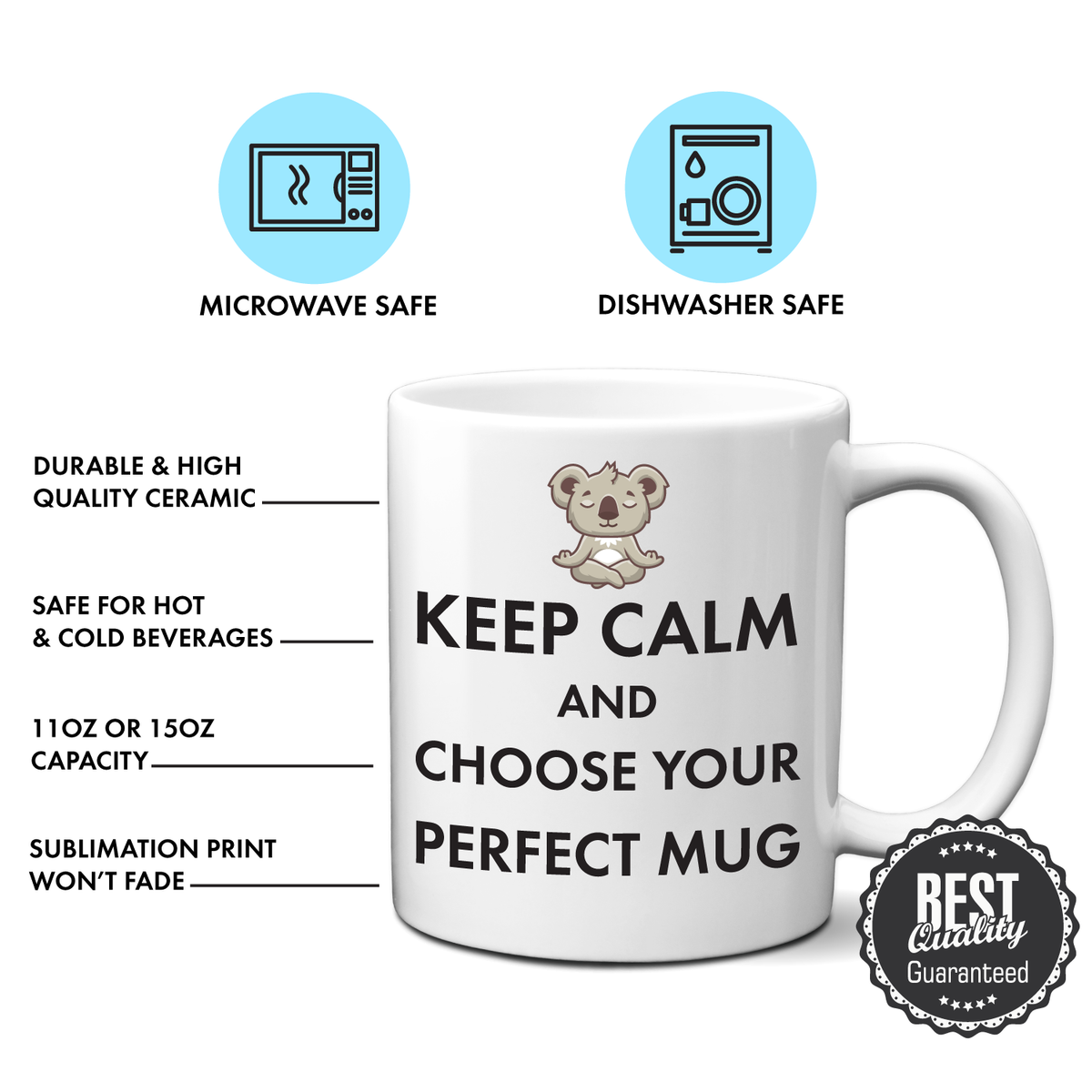 Hidden Message Funny Coffee Mug - Swear Message Friend Office Coworker Gift Cup - White Elephant Gift Idea