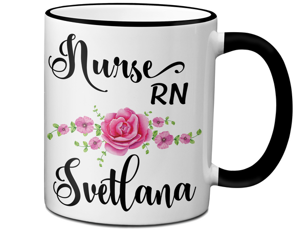 Personalized Registered Nurse Design 16oz Coffee Mug