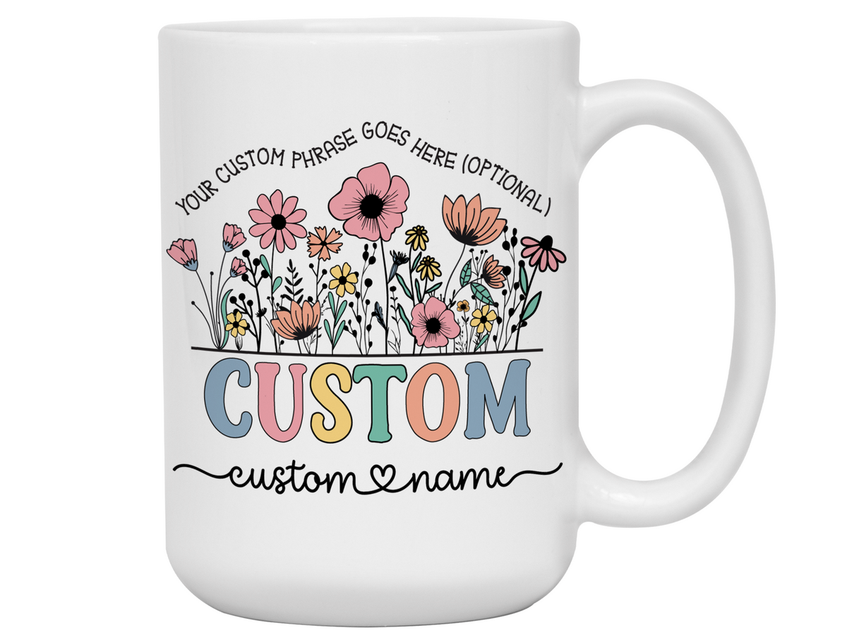 Personalized Title Nickname Mug – Custom Name and Quote Cup – Unique Gift Idea