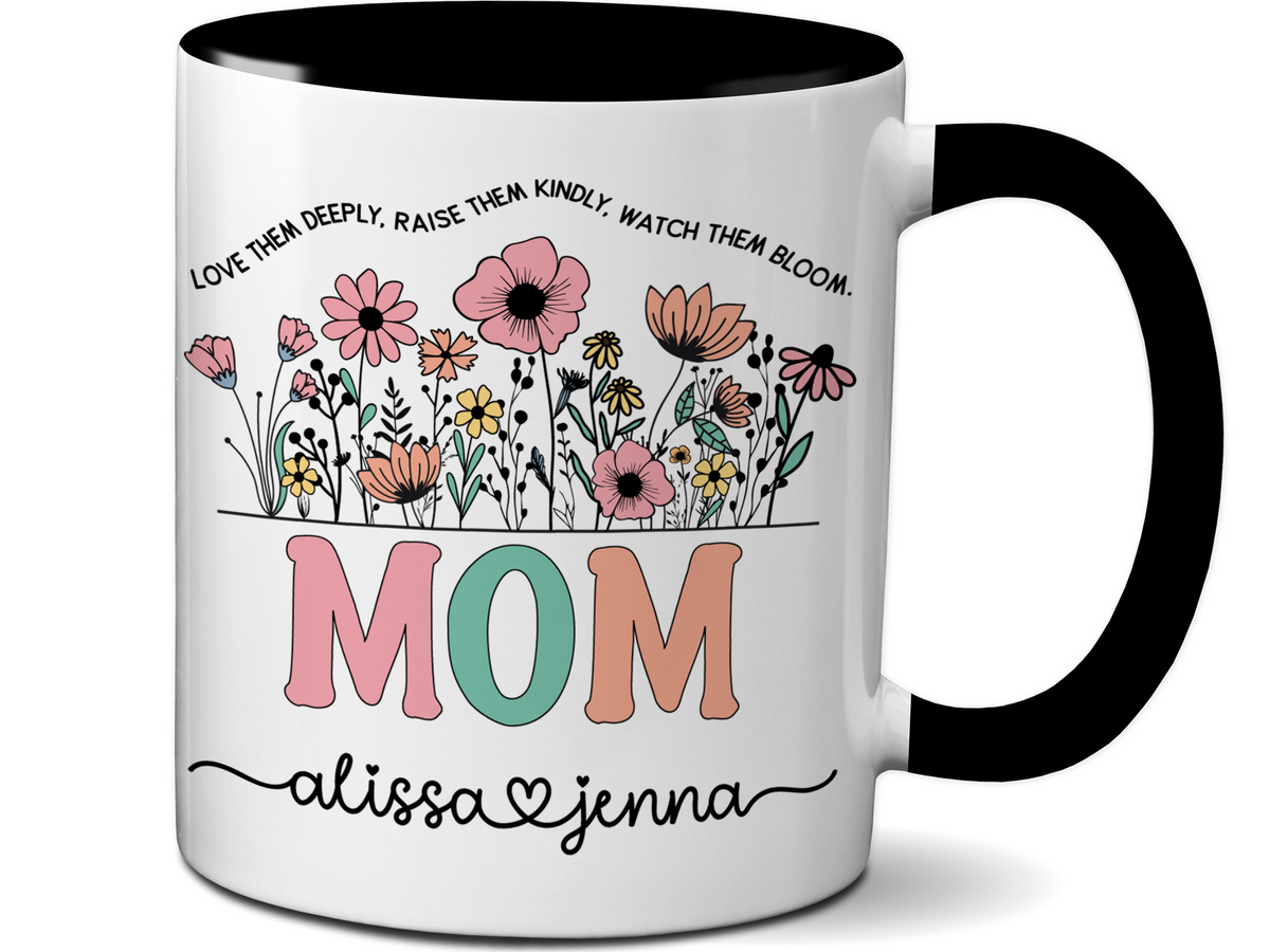 Personalized Mom Mug – Custom Kids' Names and Quote  – Mother's Day Gift Idea