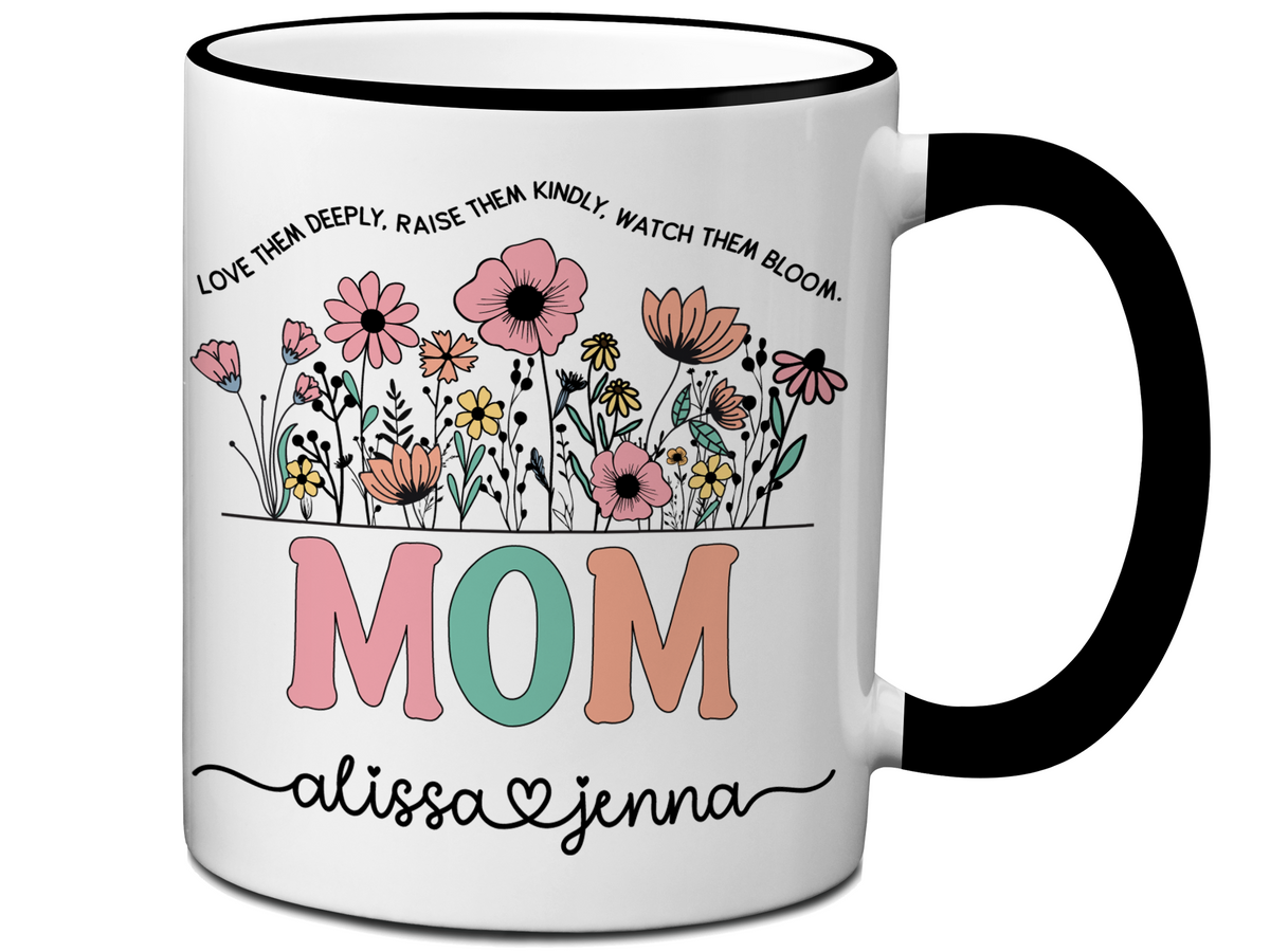 Personalized Mom Mug – Custom Kids' Names and Quote  – Mother's Day Gift Idea
