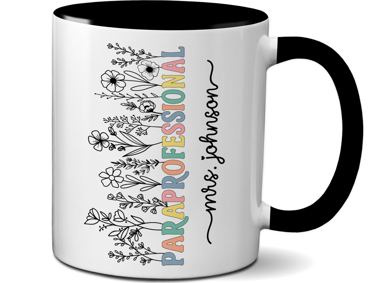 Personalized Paraprofessional Mug – Custom Name Para Teaching Assistant Appreciation Gift