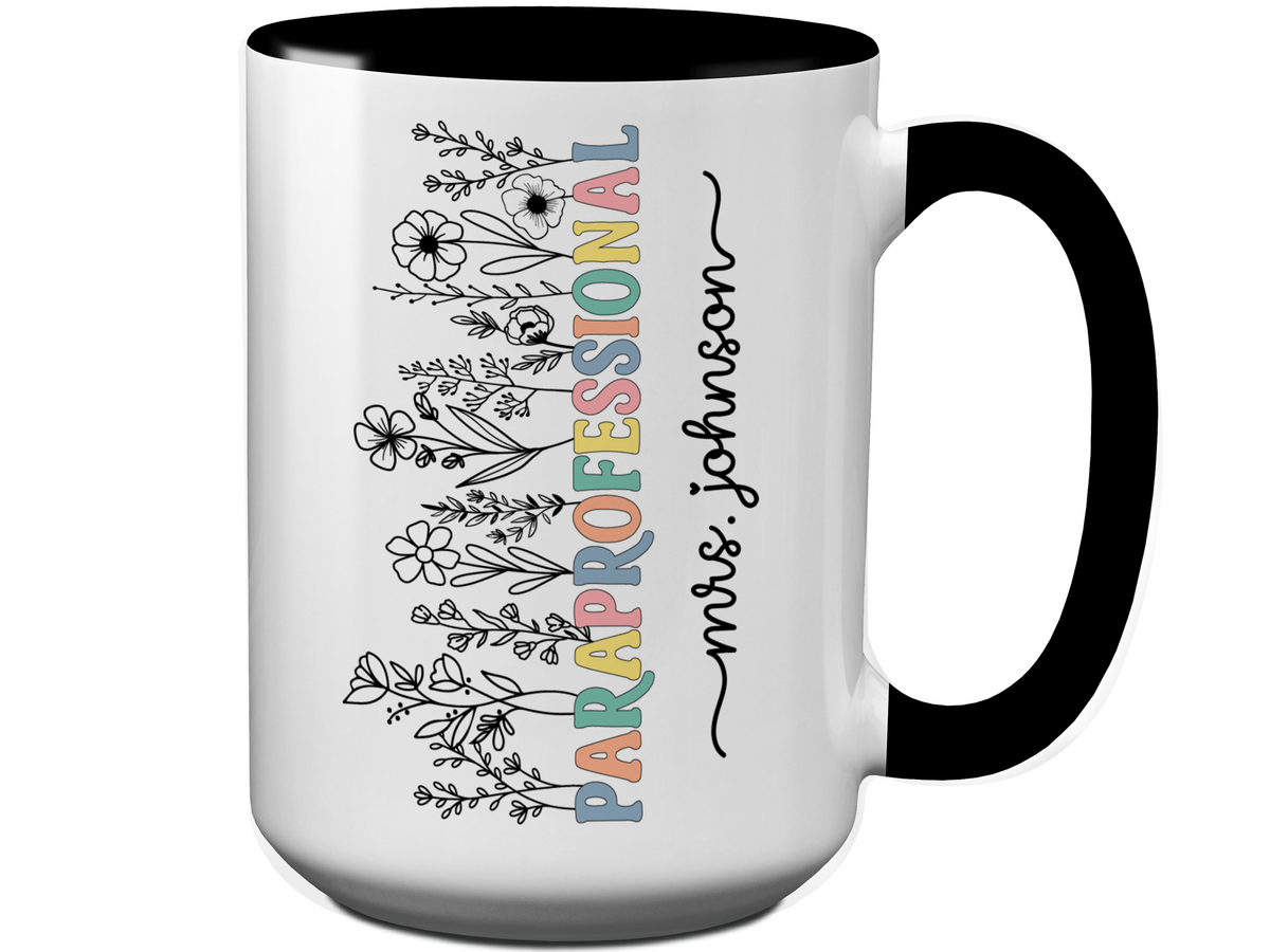 Personalized Paraprofessional Mug – Custom Name Para Teaching Assistant Appreciation Gift