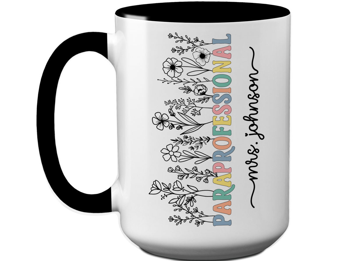 Personalized Paraprofessional Mug – Custom Name Para Teaching Assistant Appreciation Gift