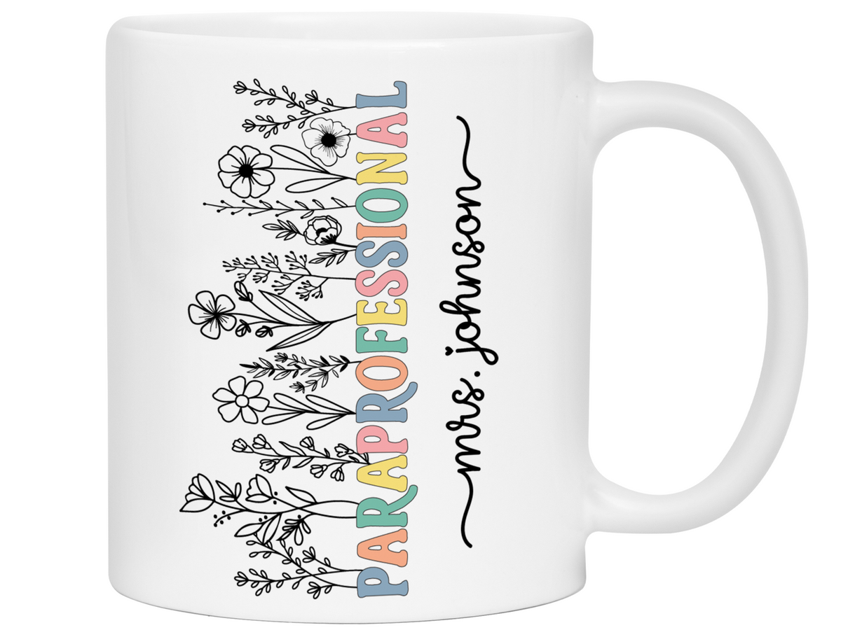 Personalized Paraprofessional Mug – Custom Name Para Teaching Assistant Appreciation Gift