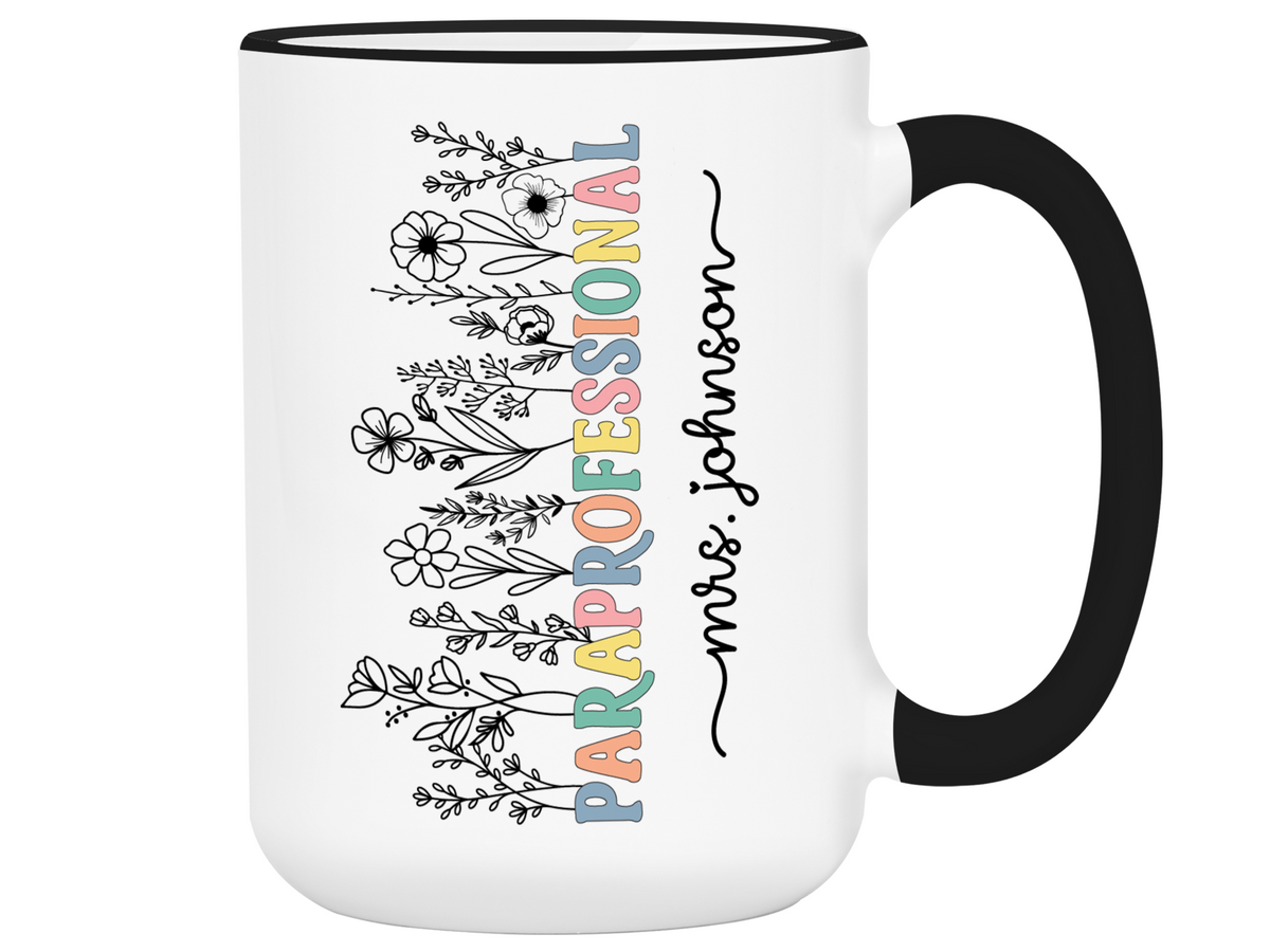 Personalized Paraprofessional Mug – Custom Name Para Teaching Assistant Appreciation Gift