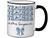 Personalized Teacher Mug – Blue Chinoiserie Flower Pattern with Custom Name & Bow – Teacher Appreciation Gift V3