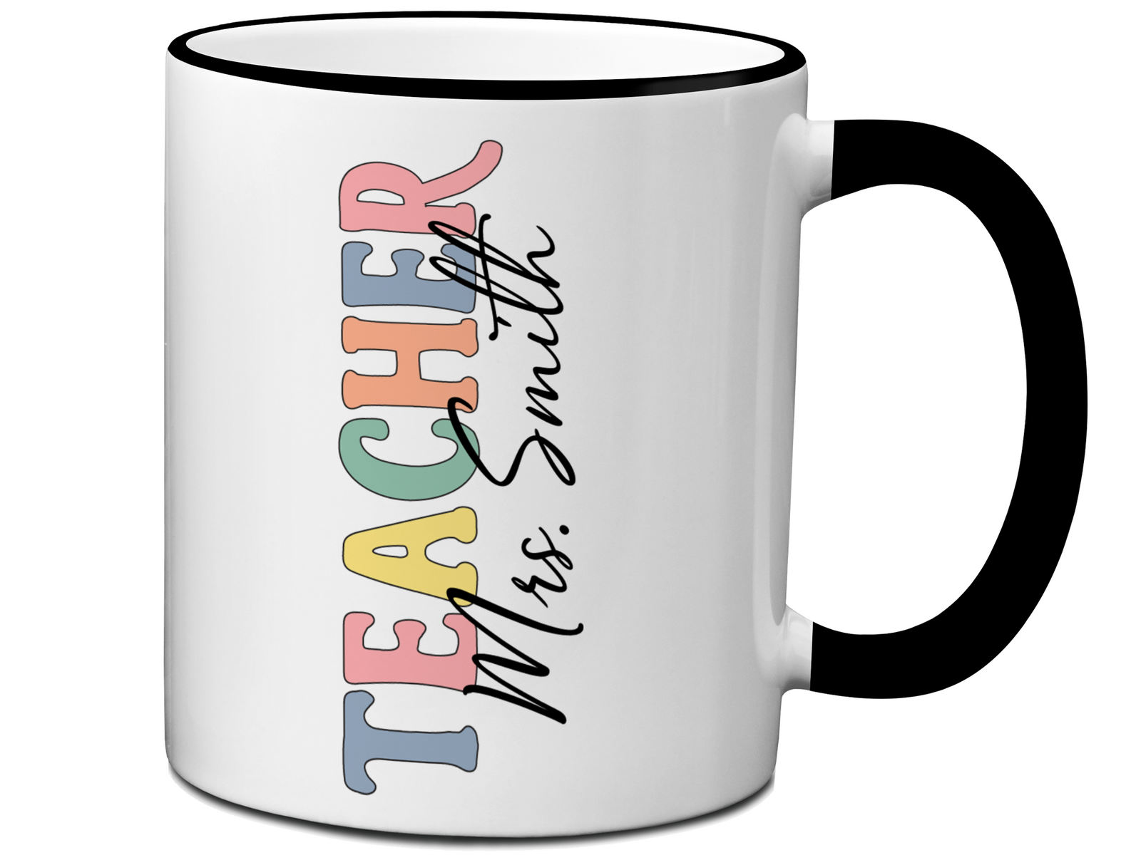 Personalized Teacher Mug – Custom Name Cup – Unique Teacher Appreciation Gift Idea (V2)