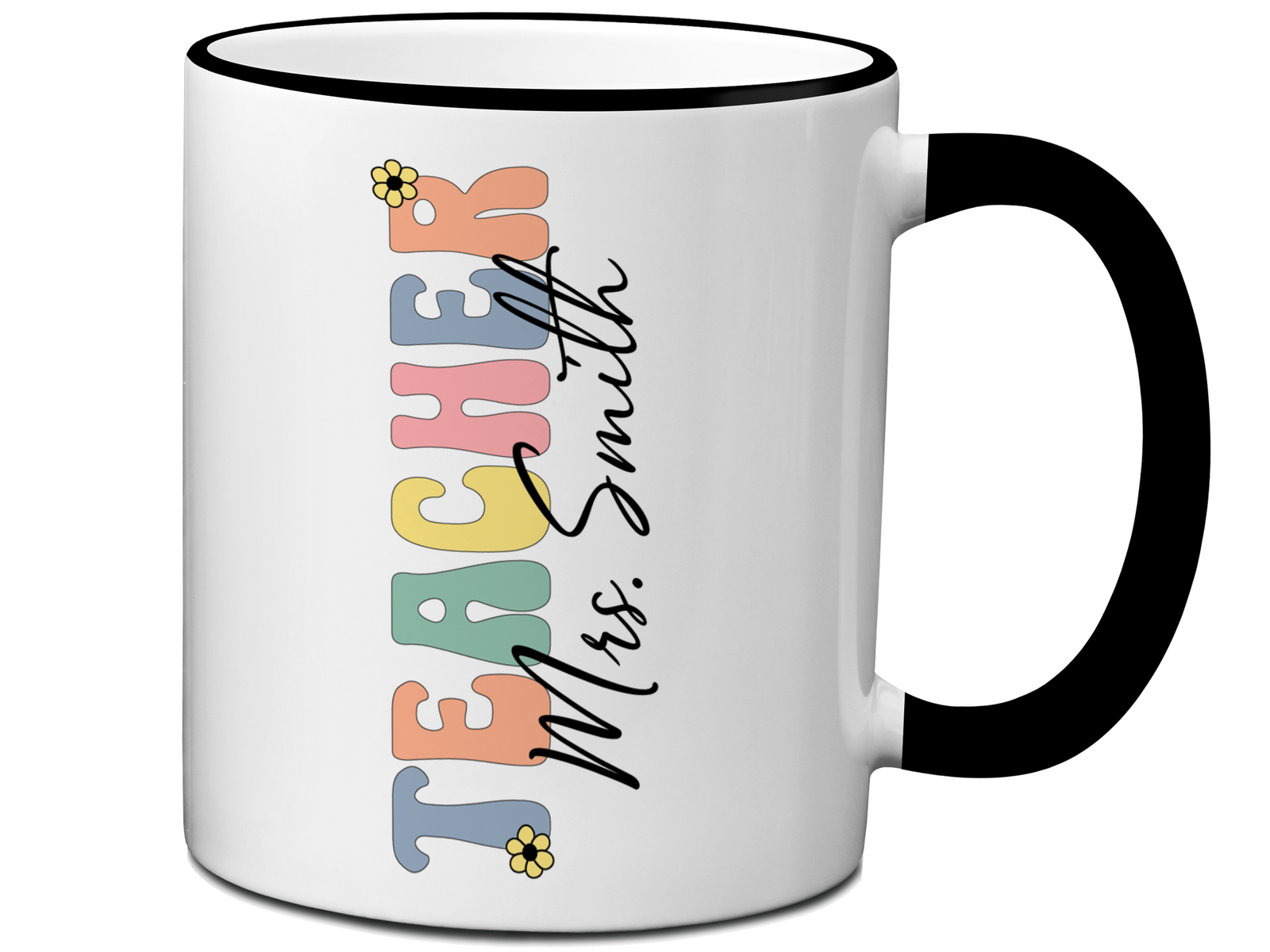 Personalized Teacher Mug – Custom Name Cup – Unique Teacher Appreciation Gift Idea