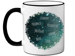 Scorpio Zodiac Sign Coffee Mug | Horoscope, Astrology, Constellation | Unique Gift Idea | Two Sided