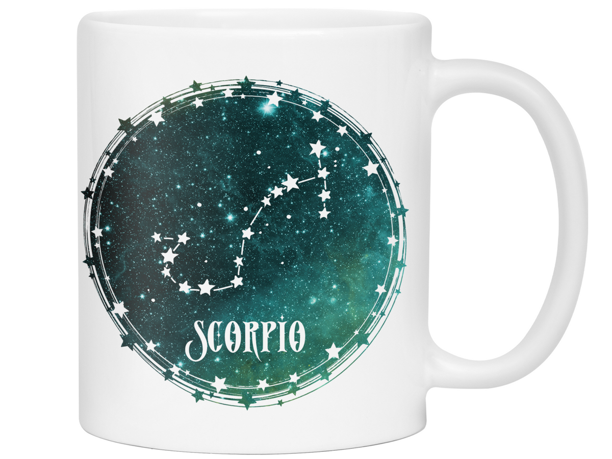 Scorpio Zodiac Sign Coffee Mug | Horoscope, Astrology, Constellation | Unique Gift Idea | Two Sided