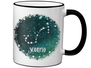 Scorpio Zodiac Sign Coffee Mug | Horoscope, Astrology, Constellation | Unique Gift Idea | Two Sided