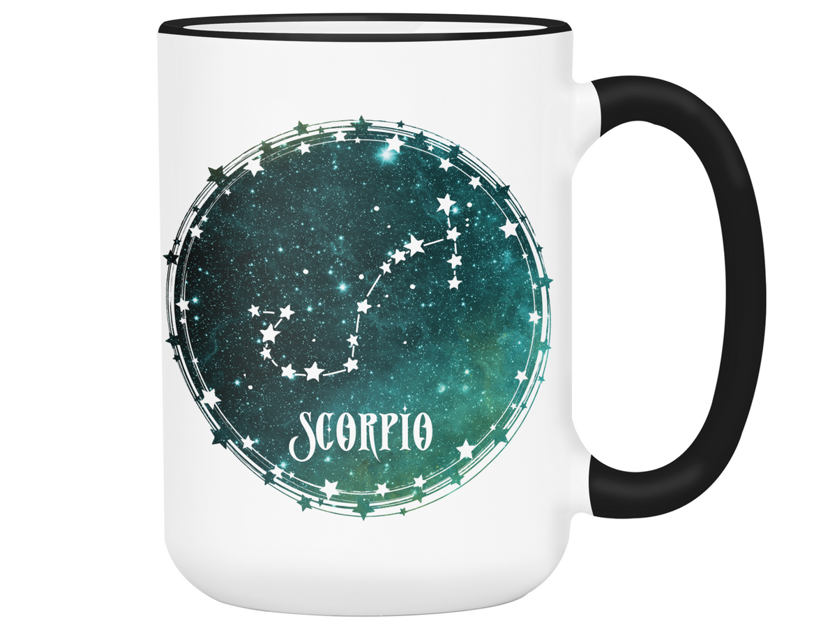 Scorpio Zodiac Sign Coffee Mug | Horoscope, Astrology, Constellation | Unique Gift Idea | Two Sided