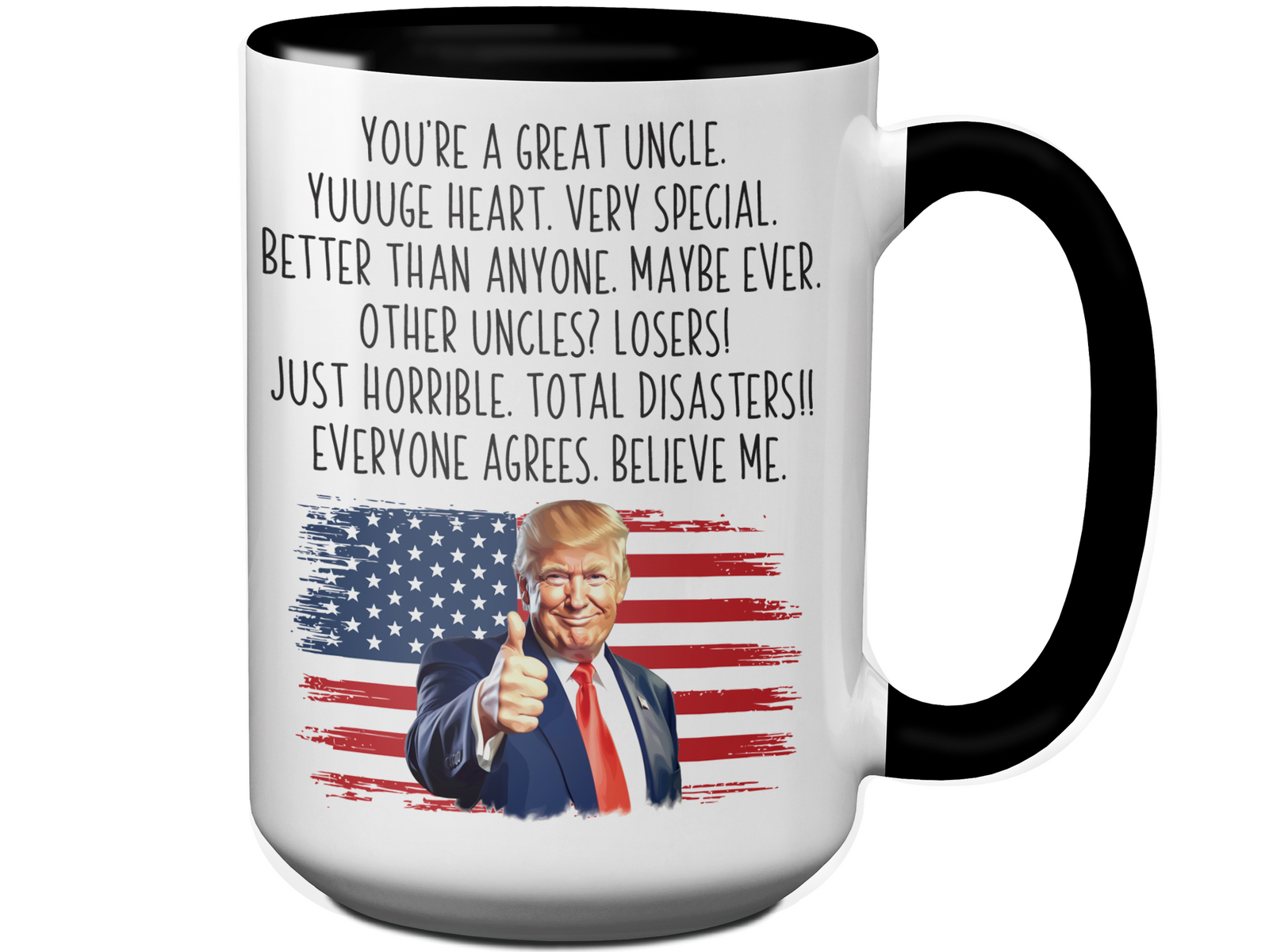 Funny Trump Uncle Mug – Appreciation or Announcement Gift for Uncles – Father's Day Gift Idea