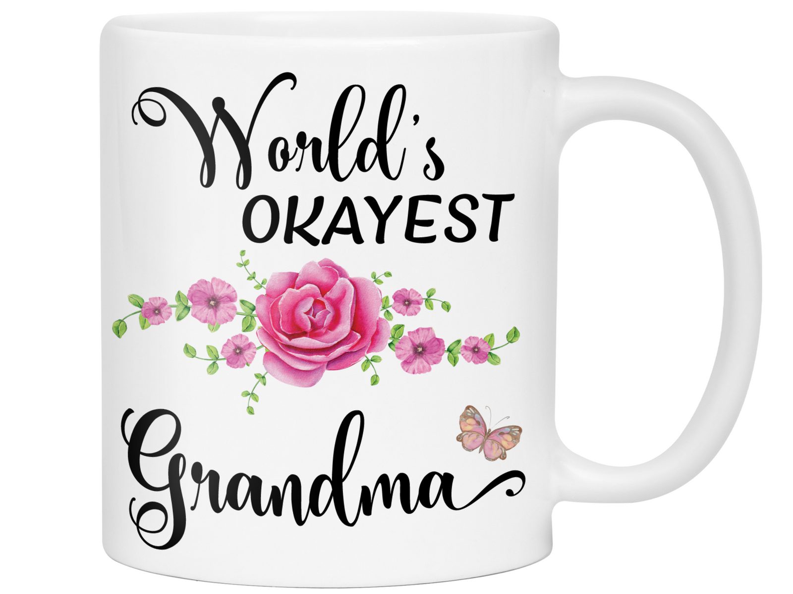 World's Okayest Grandma Coffee Mug Tea Cup |  Gift Idea For Grandmothers