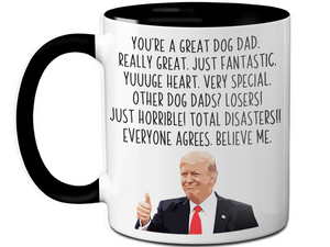 Funny Dog Dad Gifts - Trump Great Fantastic Dog Dad Coffee Mug