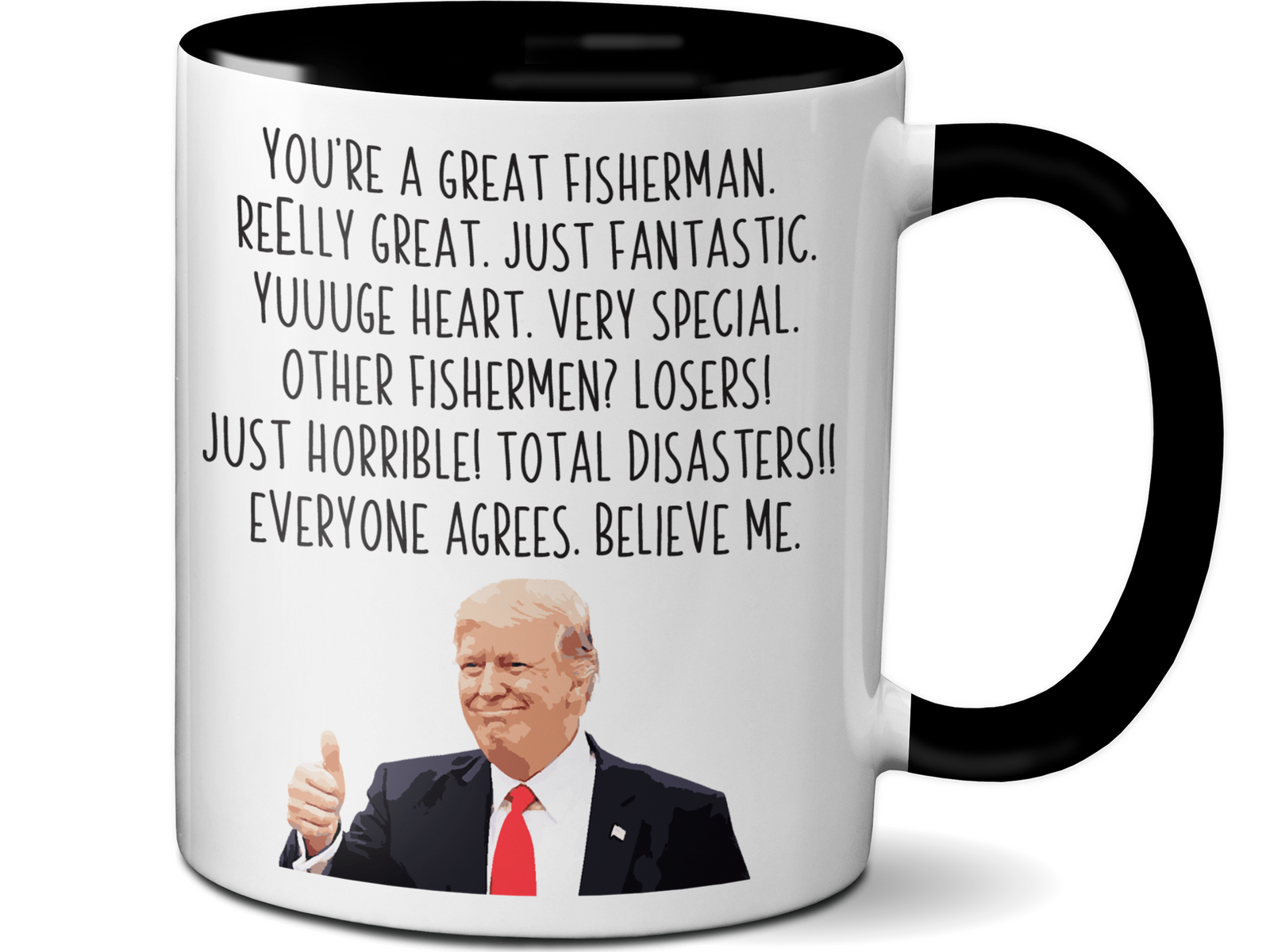 Funny Fisherman Gifts - Trump Great Fantastic Fisherman Coffee Mug