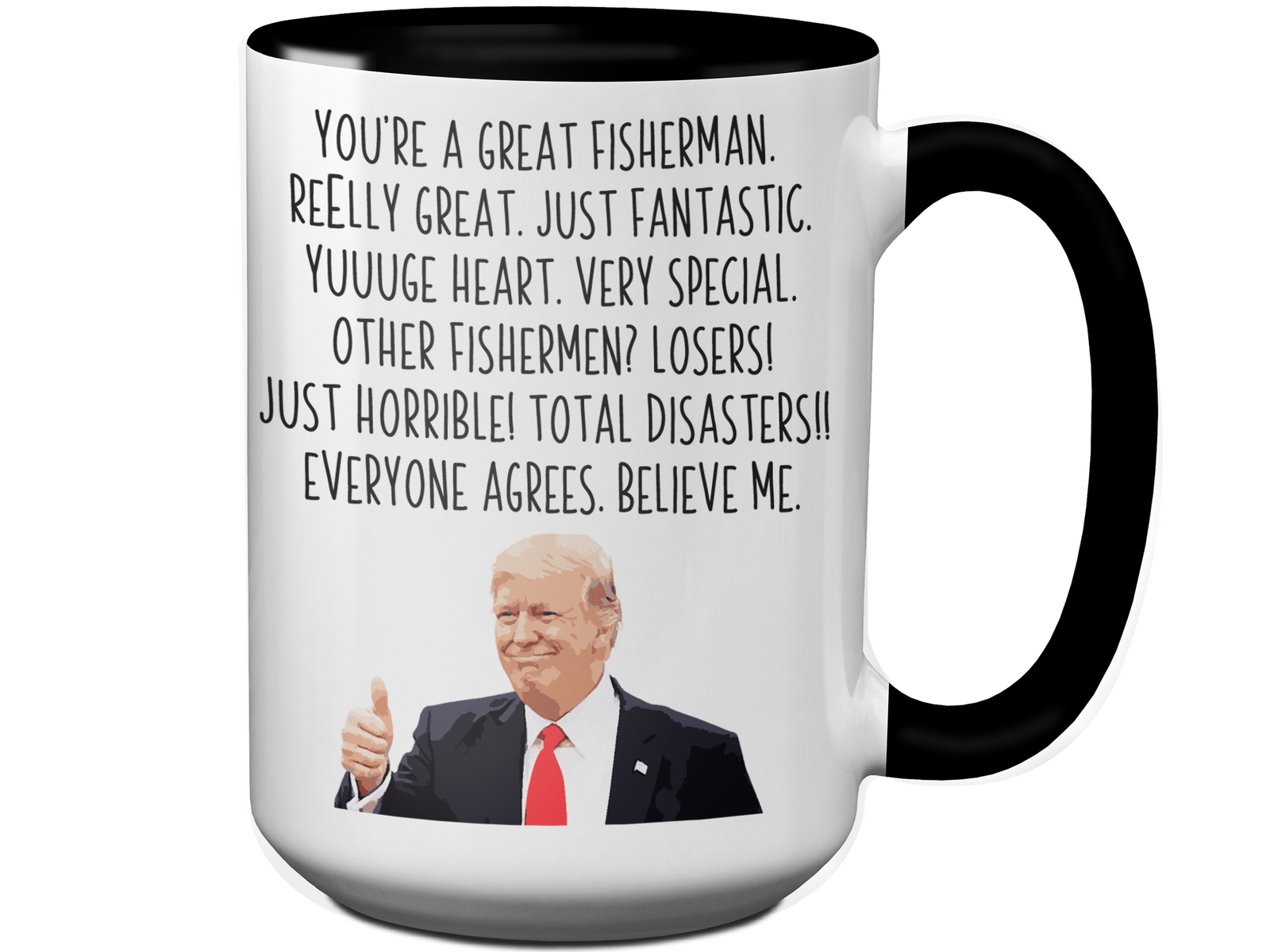 Funny Fisherman Gifts - Trump Great Fantastic Fisherman Coffee Mug