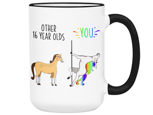 16th Birthday Gifts - Other 16 Year Olds You Funny Unicorn Coffee Mug