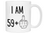 60th Birthday Gifts - I Am 59 + Middle Finger Funny Coffee Mug - Gag Gift Idea