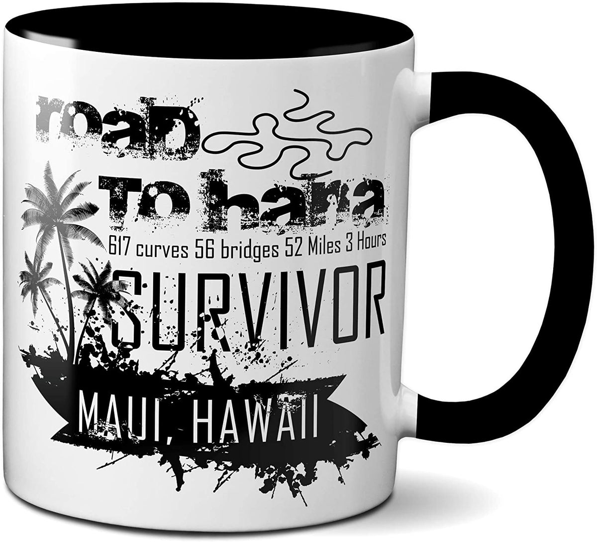 Road to Hana Survivor Coffee Mug | Maui Hawaii Trip Tea Cup