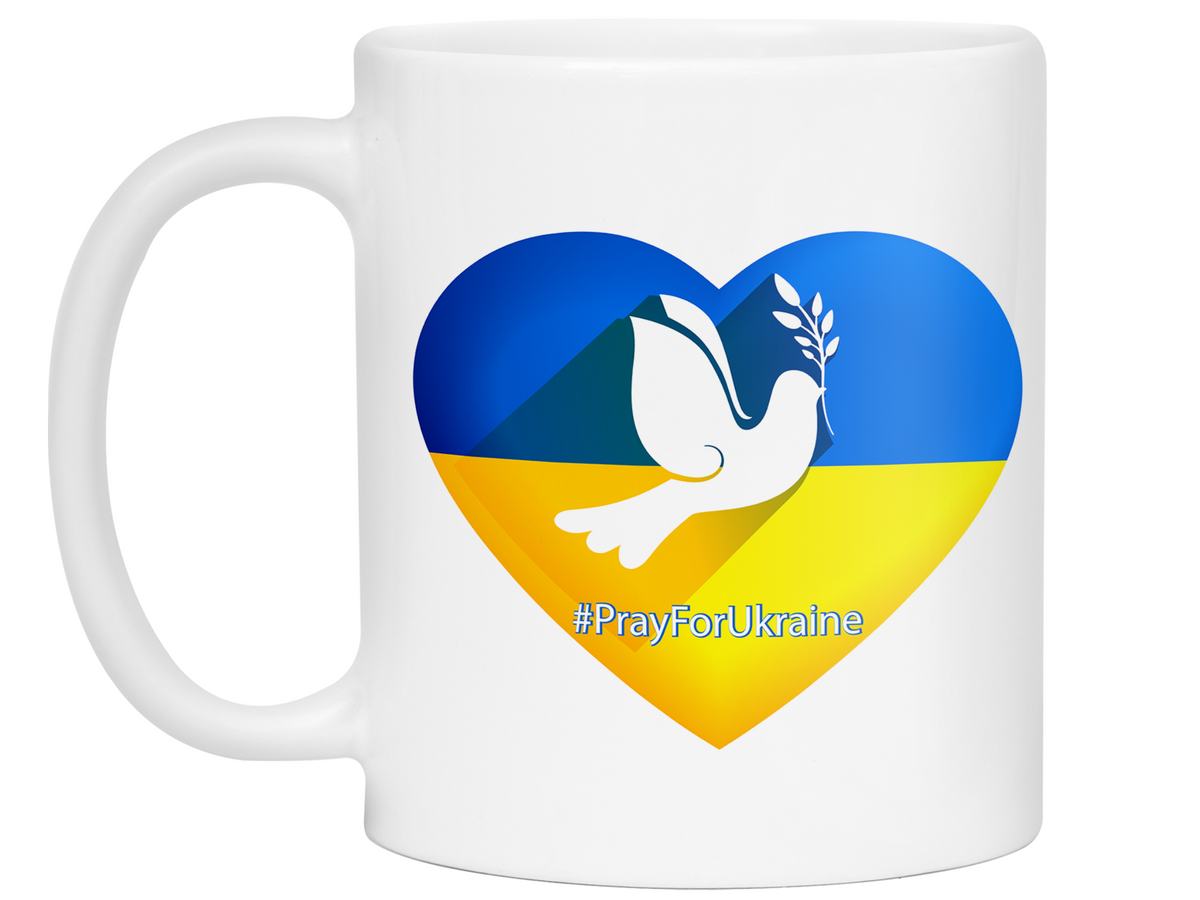 Pray for Ukraine Coffee Mug
