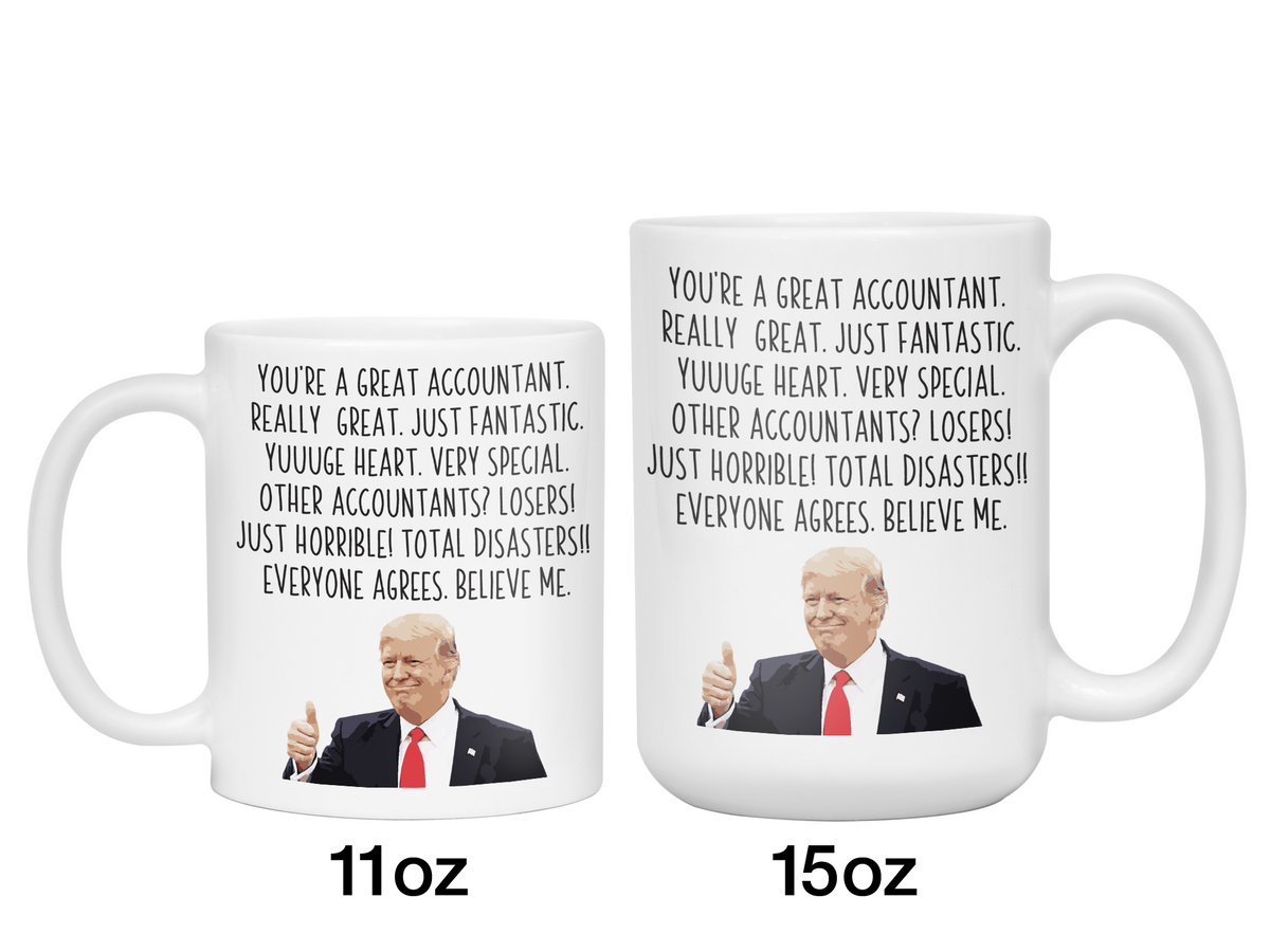 Funny Accountant Gifts - Trump Great Fantastic Accountant Coffee Mug