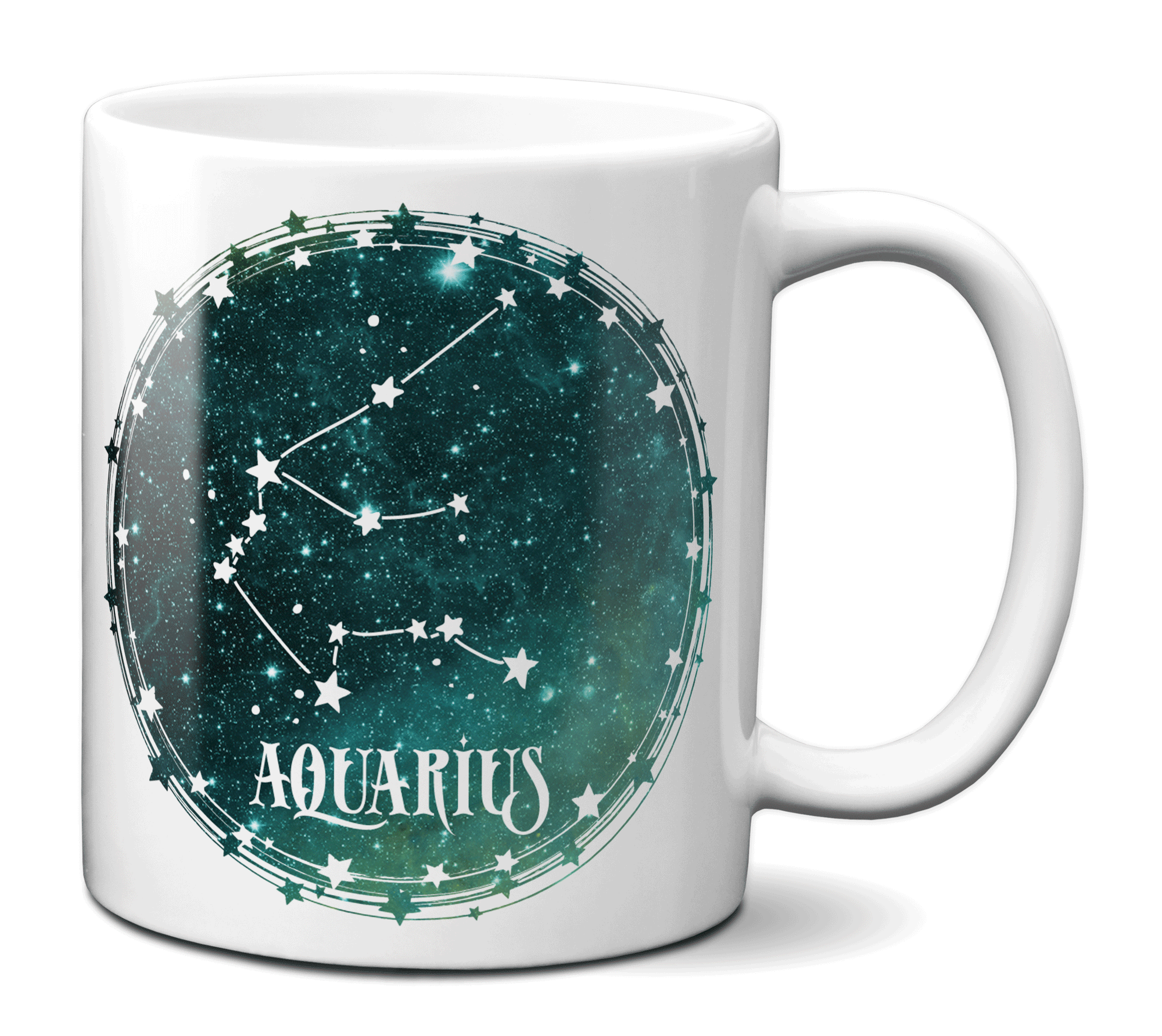 Aquarius Zodiac Sign Coffee Mug | Horoscope, Astrology, Constellation | Unique Gift Idea | Two Sided