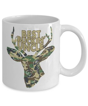 Best Buckin' Uncle Funny Coffee Mug Tea Cup Deer Hunter Gifts