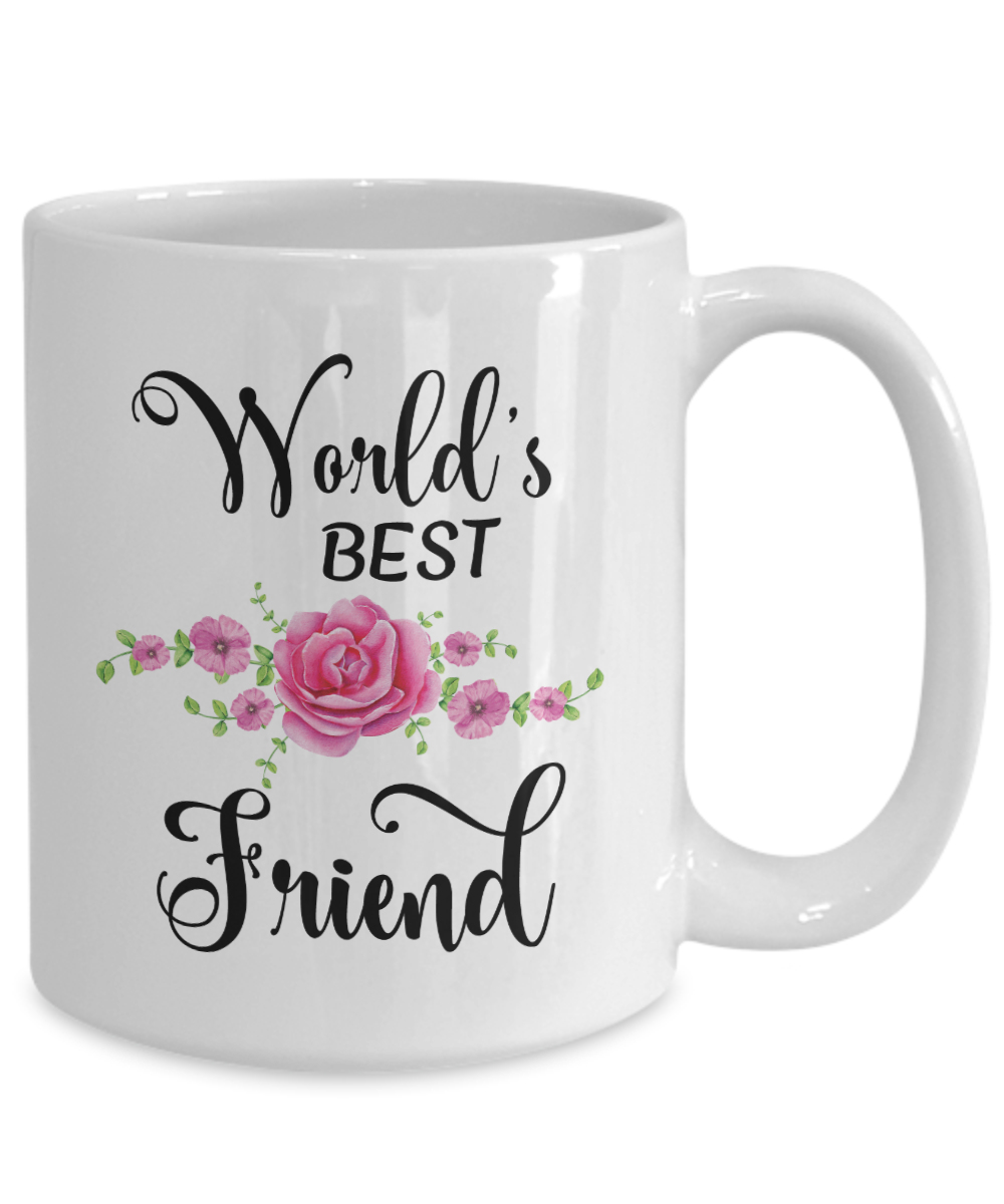 World's Best Friend Coffee Mug Tea Cup | Best Friend Gift Idea