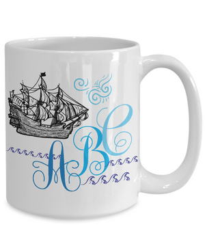 custom coffee mug for sailors or captains