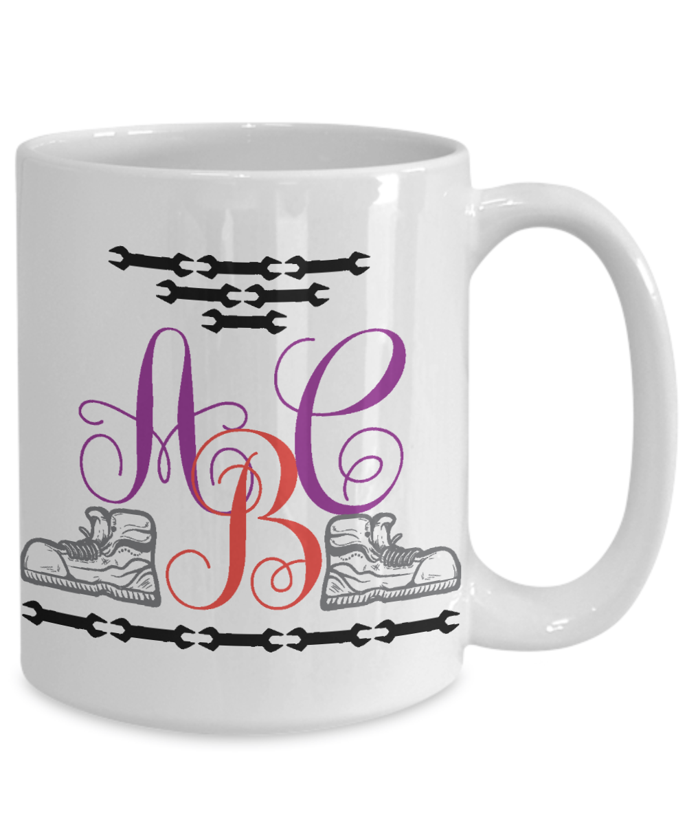 Handyman Personalized Monogrammed Coffee Mug | Tea Cup | Gift Idea