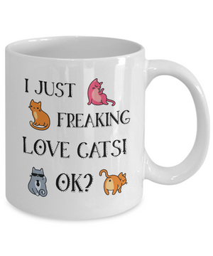 funny cat lover mug